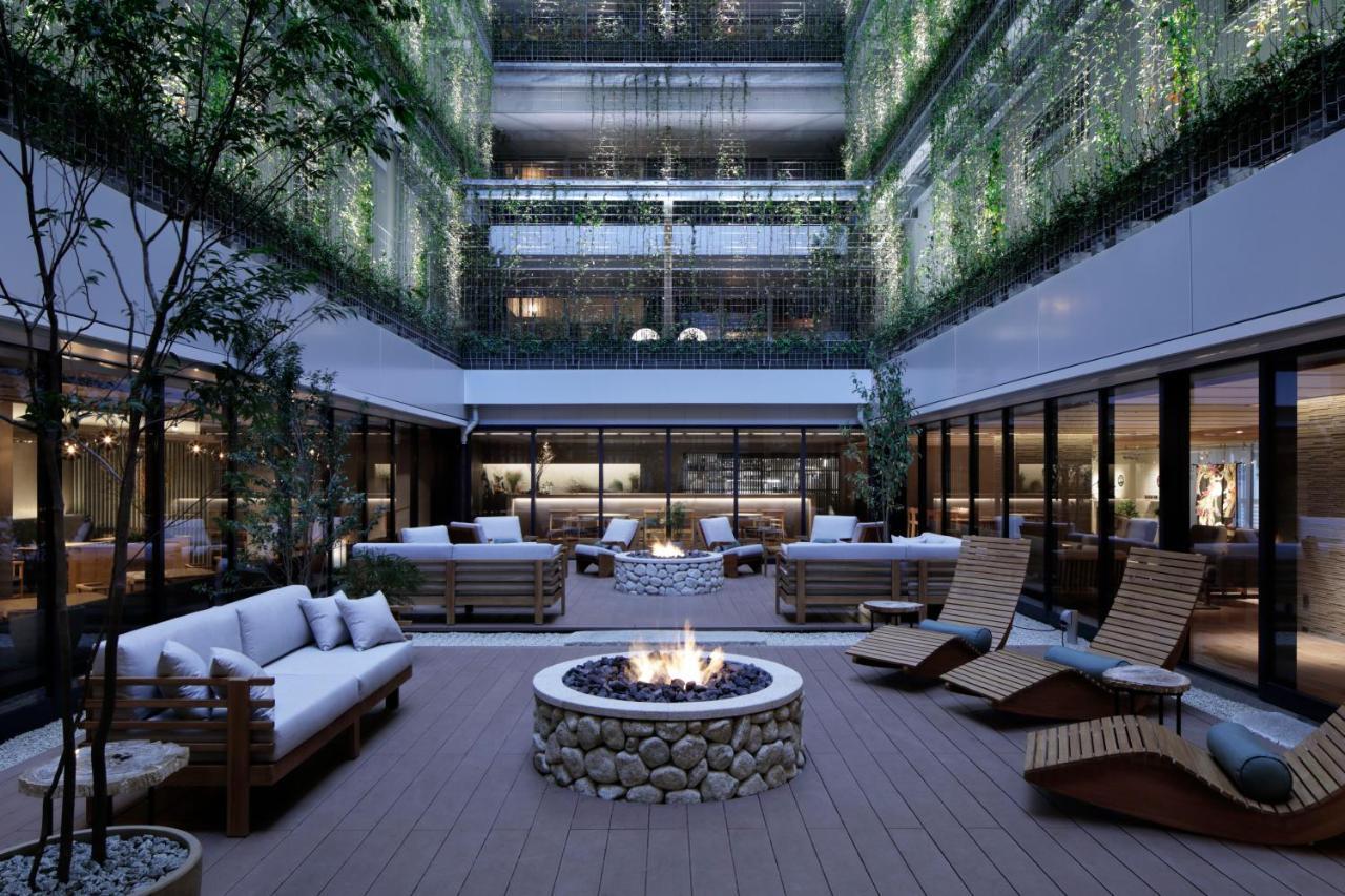 Good Nature Hotel Kyoto Ngoại thất bức ảnh The hotel's courtyard